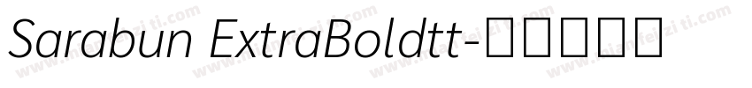 Sarabun ExtraBoldtt字体转换